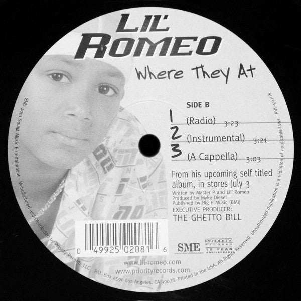 Lil' Romeo : My Baby / Where They At (12")