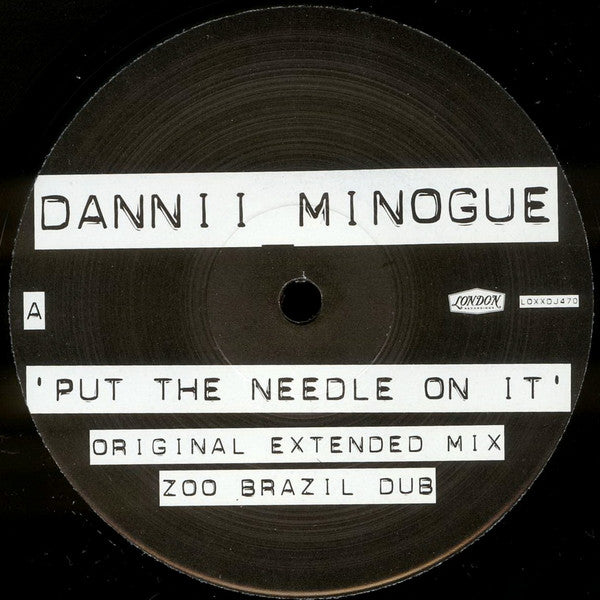 Dannii Minogue : Put The Needle On It (12", Single, Promo)