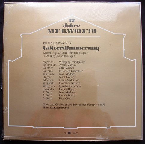 Richard Wagner, Orchester der Bayreuther Festspiele Conducted By Hans Knappertsbusch : Götterdämmerung 1958 (5xLP, Mono + Box)