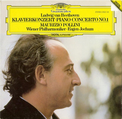 Ludwig van Beethoven - Maurizio Pollini, Wiener Philharmoniker, Eugen Jochum : Klavierkonzert · Piano Concerto No.1 (LP)