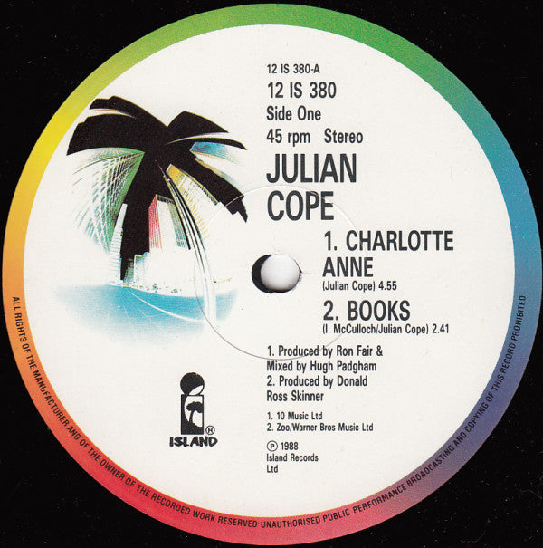 Julian Cope : Charlotte Anne (12", Single)