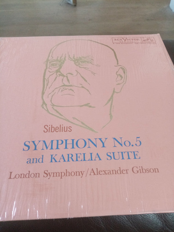 Jean Sibelius, The London Symphony Orchestra / Alexander Gibson : Symphony No. 5 And Karelia Suite (LP, Mono)