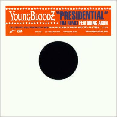 YoungBloodZ Featuring Akon : Presidential (Tha Remix) (12", Single, Promo)