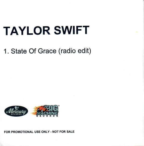 Taylor Swift : State Of Grace (CDr, Single, Promo)