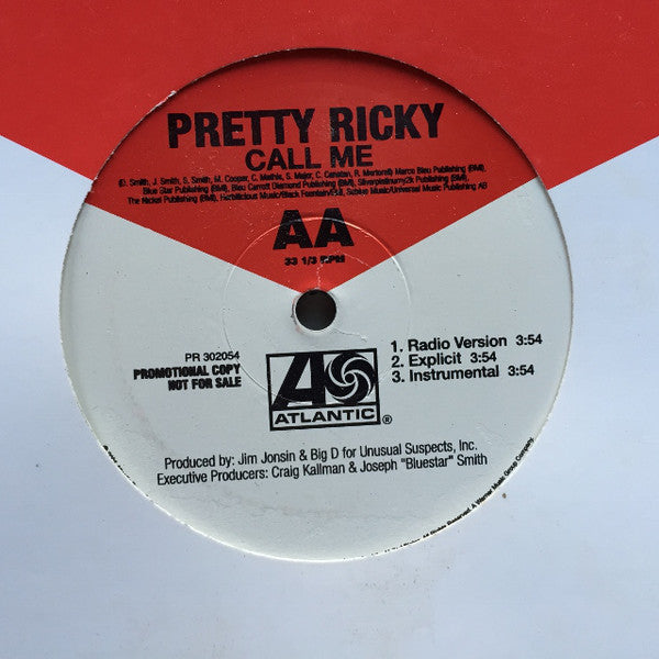 Pretty Ricky (2) : Nothing But A Number / Call Me (12", Promo)