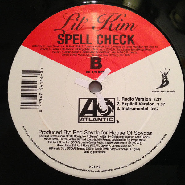 Lil' Kim : Whoa / Spell Check (12")