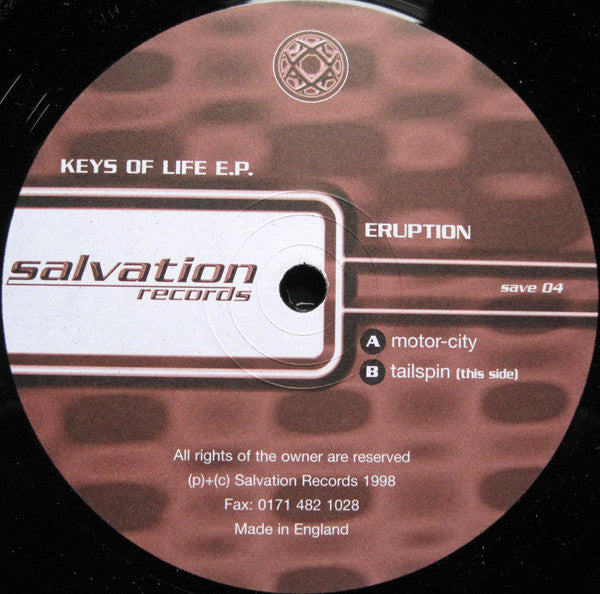 Eruption (2) : Keys Of Life E.P. (12", EP)