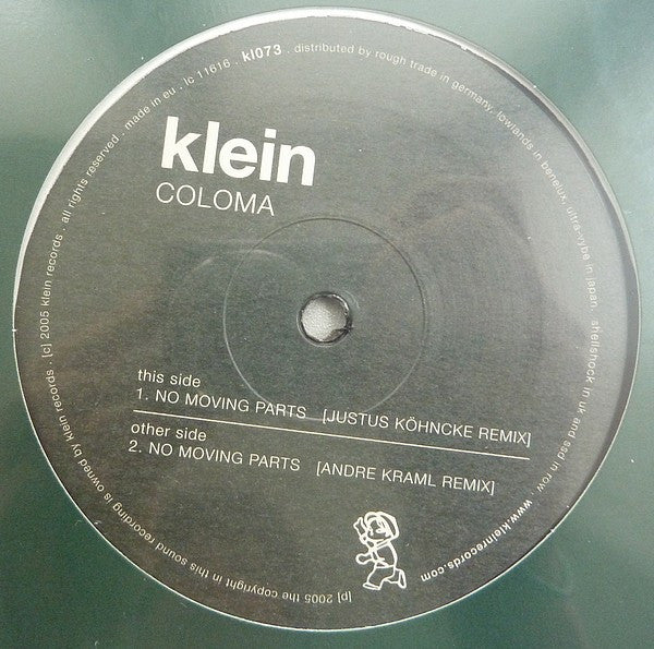 Coloma : No Moving Parts (Remixes) (12")