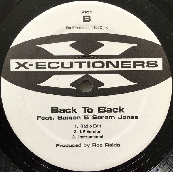 The X-Ecutioners : Live From The PJ's / Back To Back (12", Promo)