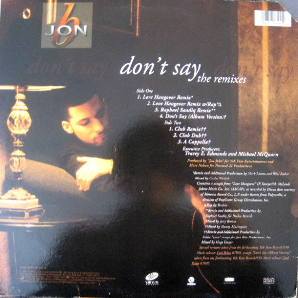 Jon B : Don't Say (The Remixes) (12")