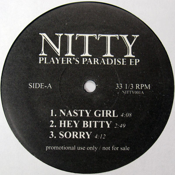 Nitty (2) : Player's Paradise EP (12", EP, Promo)