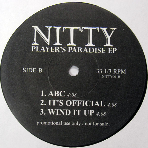 Nitty (2) : Player's Paradise EP (12", EP, Promo)