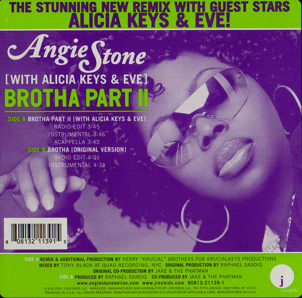 Angie Stone With Alicia Keys & Eve (2) : Brotha Part II (12")