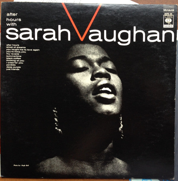 Sarah Vaughan : After Hours With Sarah Vaughan (LP, Album, Mono, RE)