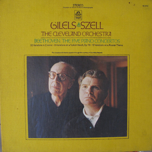 Ludwig van Beethoven - Emil Gilels, The Cleveland Orchestra, George Szell : The Five Piano Concertos (5xLP + Box)