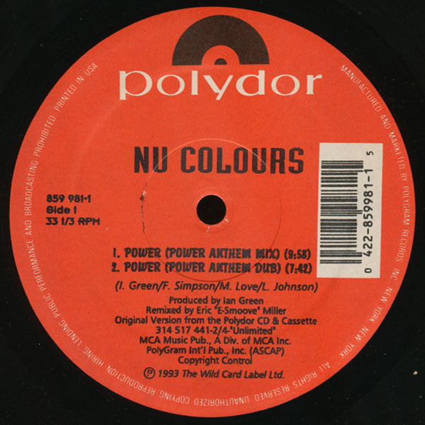 Nu Colours : Power (12")