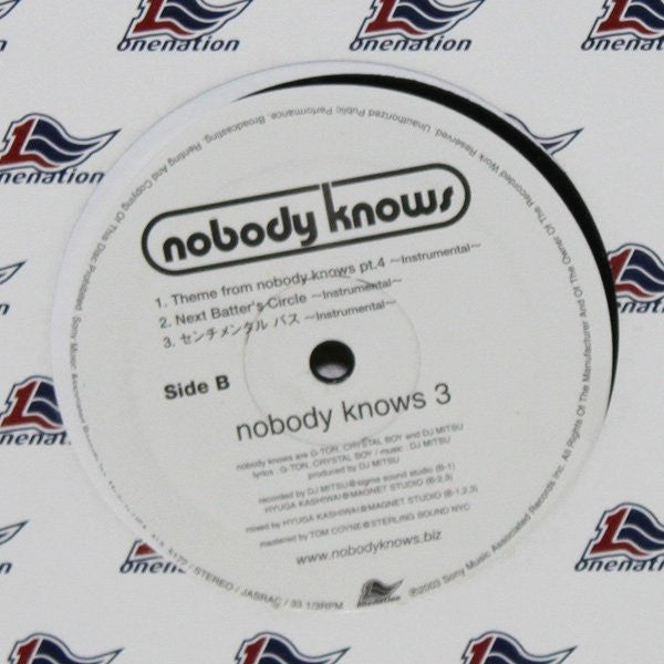 Nobodyknows+ : Nobody Knows 3 (12")