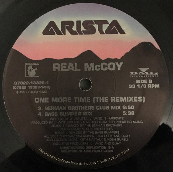 Real McCoy : One More Time (The Remixes) (12")