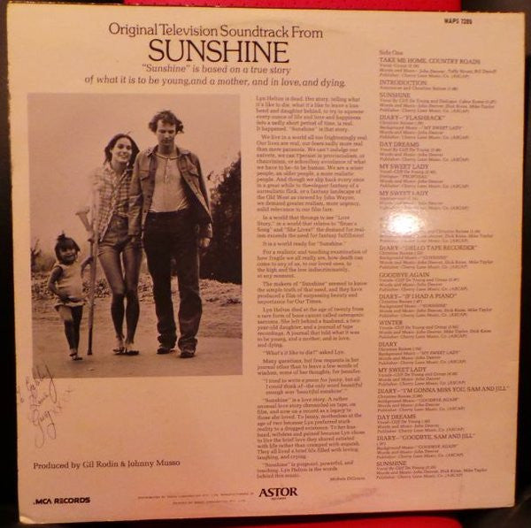 Various : Original Television Soundtrack From Sunshine (LP, Album, Sou)