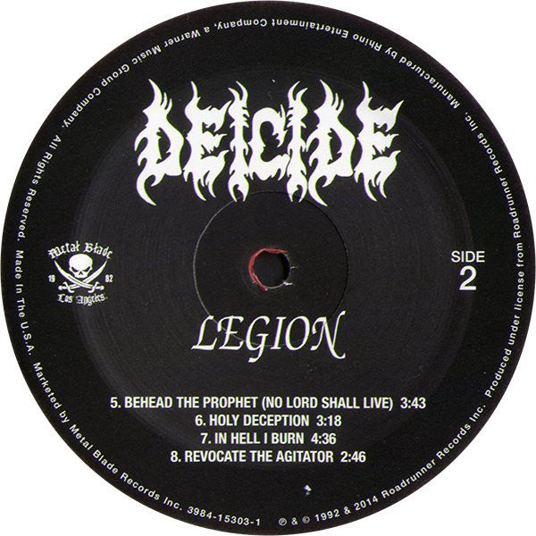 Deicide : Legion (LP, Album, RE, Red)