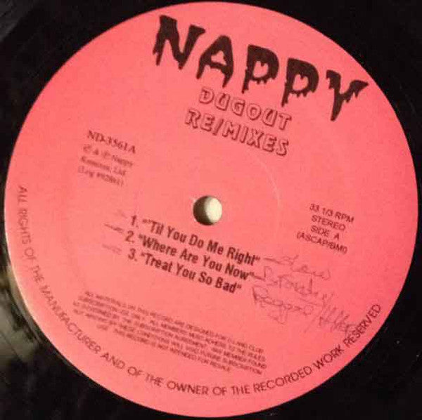 Various : Nappy Dugout Re/Mixes (12")