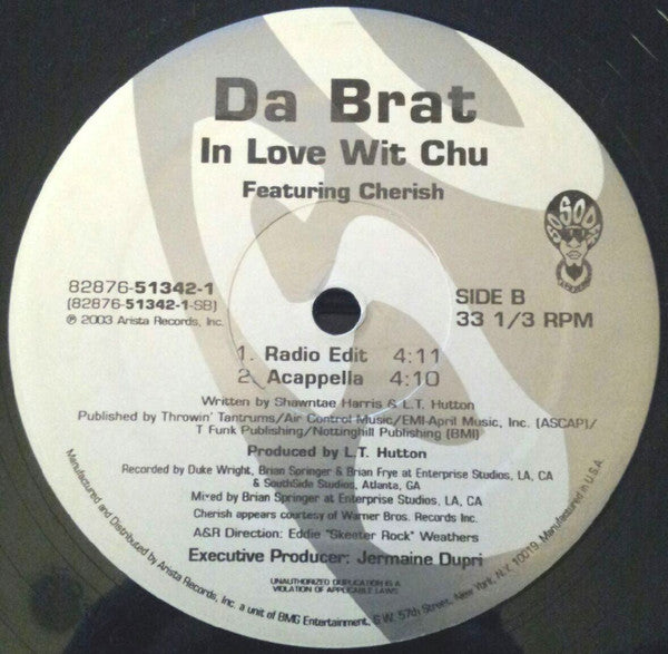 Da Brat : In Love Wit Chu (12")