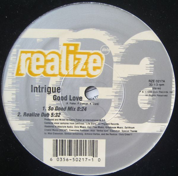 Intrigue (5) : Good Love (12")