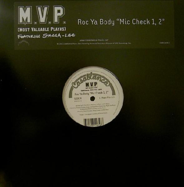 M.V.P. : Roc Ya Body "Mic Check 1, 2" (12")