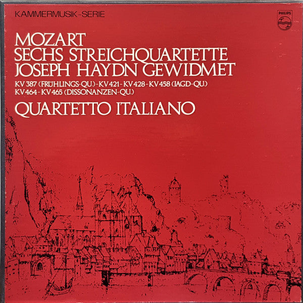 Mozart*, Quartetto Italiano : Sechs Streichquartette Joseph Haydn Gewidmet (3xLP + Box)