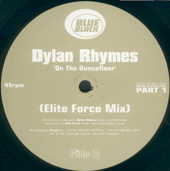 Dylan Rhymes : On The Dancefloor (Part 1) (12", Single)