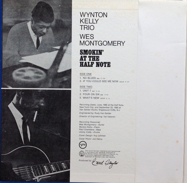 Wynton Kelly Trio / Wes Montgomery : Smokin' At The Half Note = ハーフ・ノートのウェス・モンゴメリーとウィントン・ケリー (LP, Album, RE)