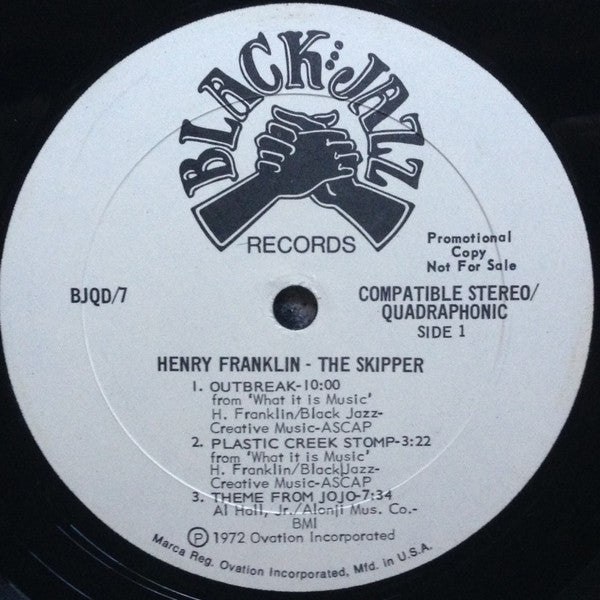 Henry Franklin : The Skipper (LP, Album, Quad, Promo)