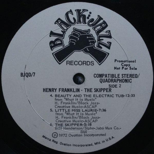 Henry Franklin : The Skipper (LP, Album, Quad, Promo)