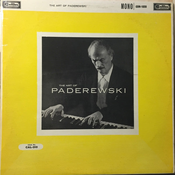 Ignacy Jan Paderewski : The Art Of Paderewski (LP)