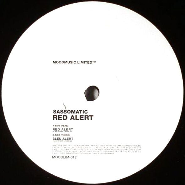 Sassomatic : Red Alert (12")