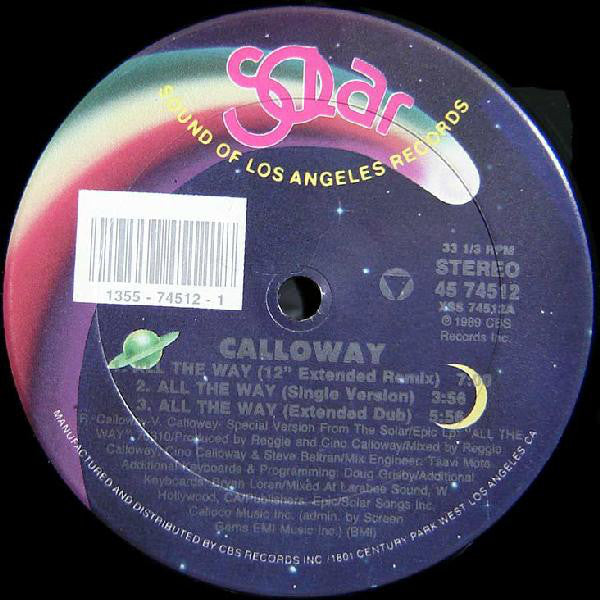 Calloway : All The Way (12")