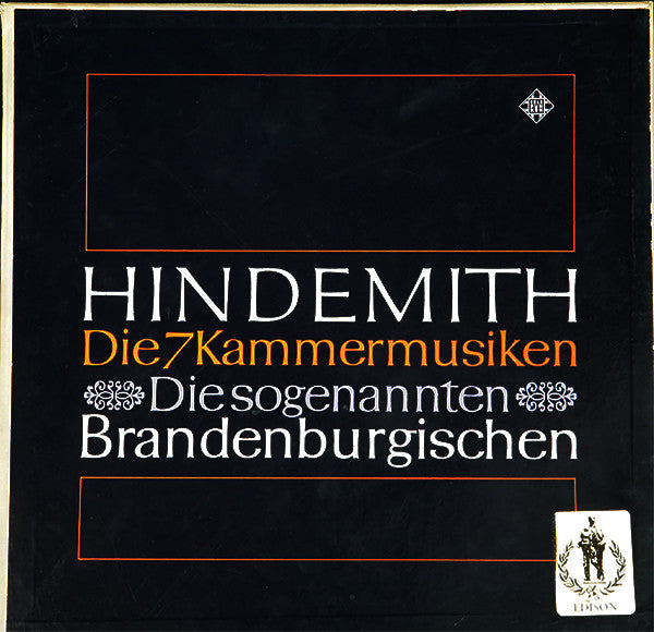 Paul Hindemith : Die 7 Kammermusiken - Die sogenannten Brandenburgischen (3xLP, Box)