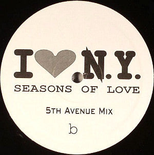 I Love N.Y. : Seasons Of Love (12")