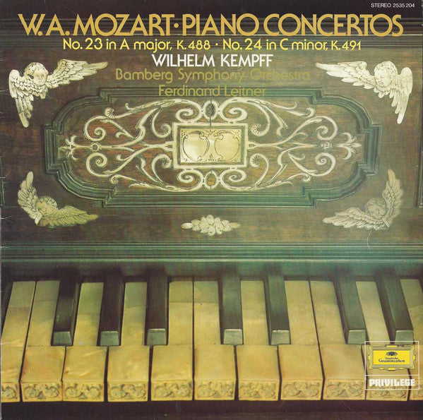 Wolfgang Amadeus Mozart, Wilhelm Kempff, Bamberger Symphoniker, Ferdinand Leitner : Piano Concertos No. 23 In A Major, K. 488 ∙ No. 24 In C Minor, K. 491 (LP, RE)