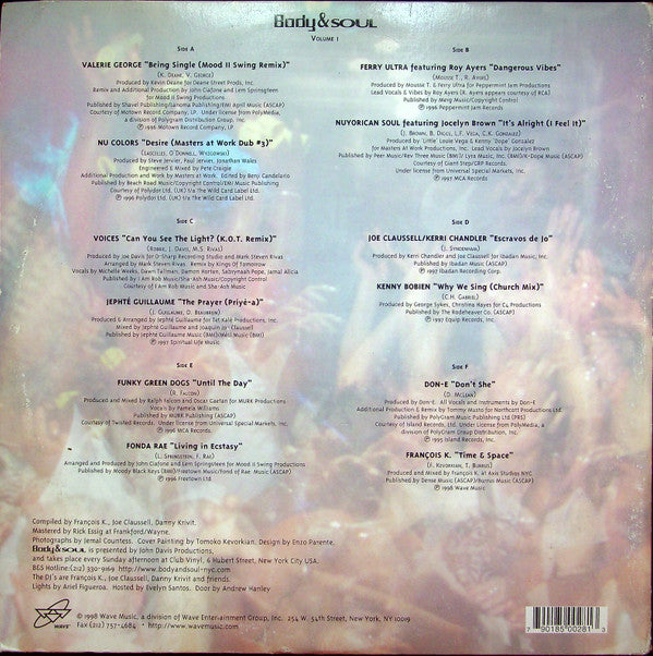 Various : Body & Soul (Volume 1) (3x12", Album, Comp)