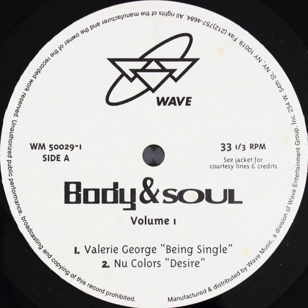 Various : Body & Soul (Volume 1) (3x12", Album, Comp)