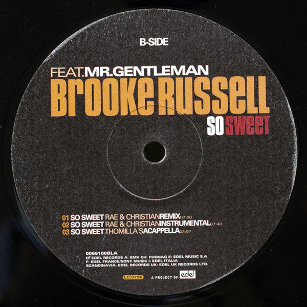 Brooke Russell Feat. Gentleman : So Sweet (12")