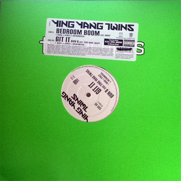 Ying Yang Twins : Bedroom Boom / Git It (12")