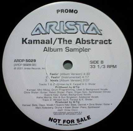 Kamaal Fareed : The Abstract (Album Sampler) (12", Promo, Smplr)