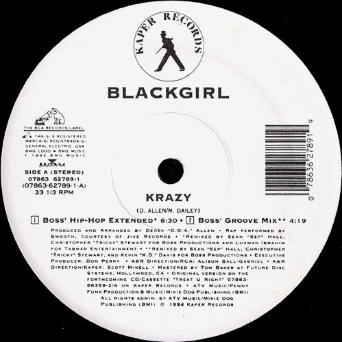 Blackgirl : Krazy (12", Maxi)