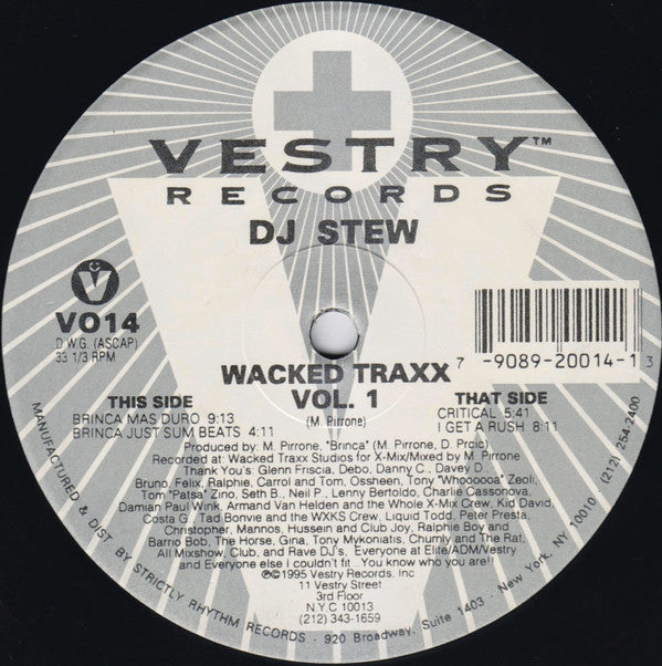 DJ Stew : Wacked Traxx Vol. 1 (12")