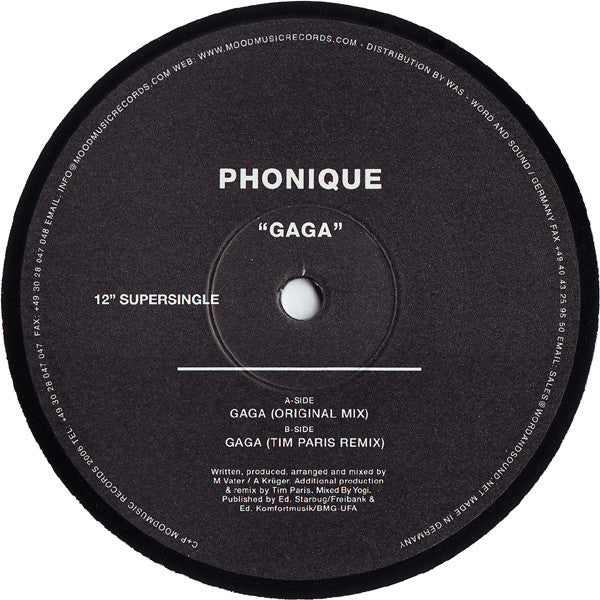 Phonique : Gaga (12")