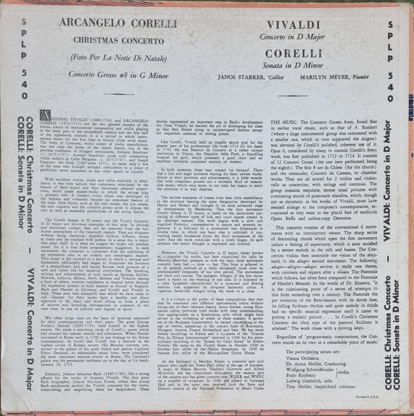 Arcangelo Corelli • Wiener Symphoniker • Anton Heiller : Christmas Concerto (LP)