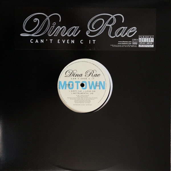 Dina Rae : Can't Even C It (12", Promo)