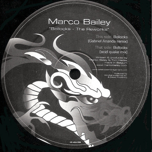 Marco Bailey : Bollocks (The Reworks) (12")